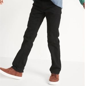 Boys - Old Navy - Straight Built-In Flex Black Jeans